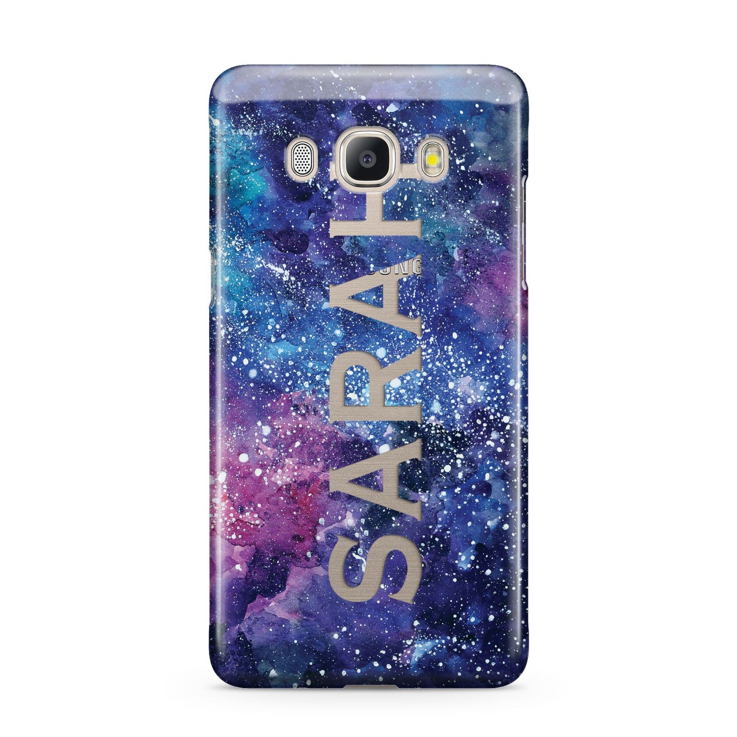 Personalised Clear Name Cutout Space Nebula Custom Samsung Galaxy J5 2016 Case