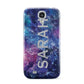 Personalised Clear Name Cutout Space Nebula Custom Samsung Galaxy S4 Case