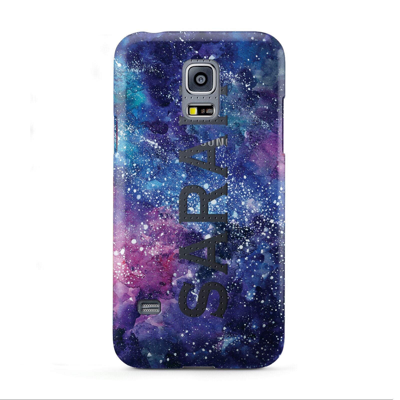 Personalised Clear Name Cutout Space Nebula Custom Samsung Galaxy S5 Mini Case