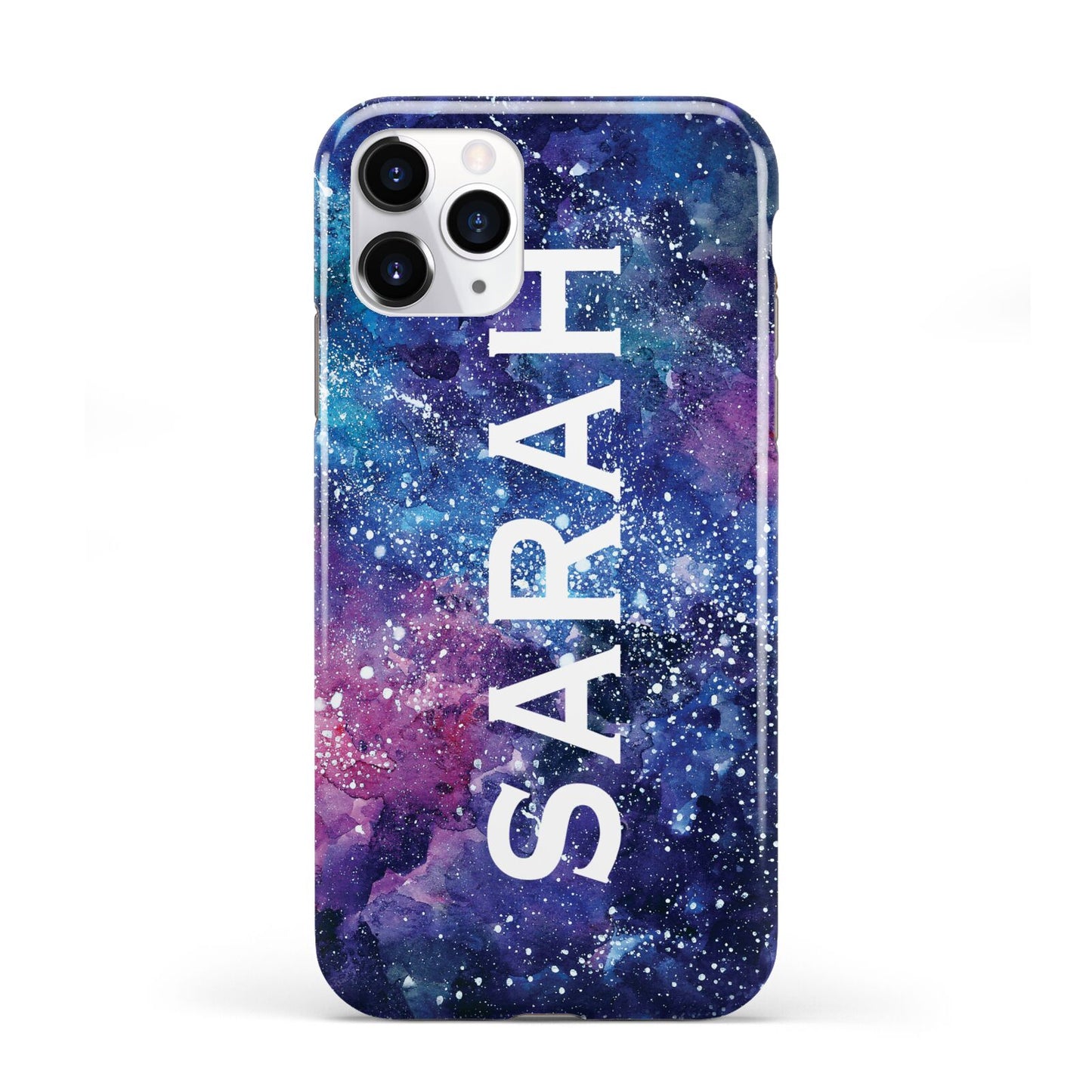 Personalised Clear Name Cutout Space Nebula Custom iPhone 11 Pro 3D Tough Case