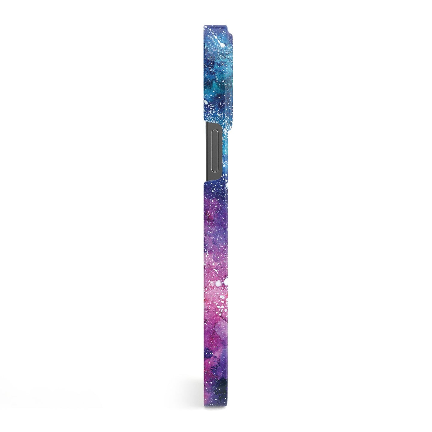 Personalised Clear Name Cutout Space Nebula Custom iPhone 13 Pro Max Side Image 3D Snap Case