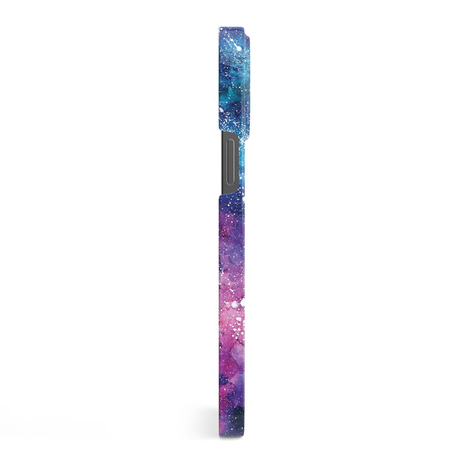 Personalised Clear Name Cutout Space Nebula Custom iPhone 13 Pro Max Side Image 3D Snap Case