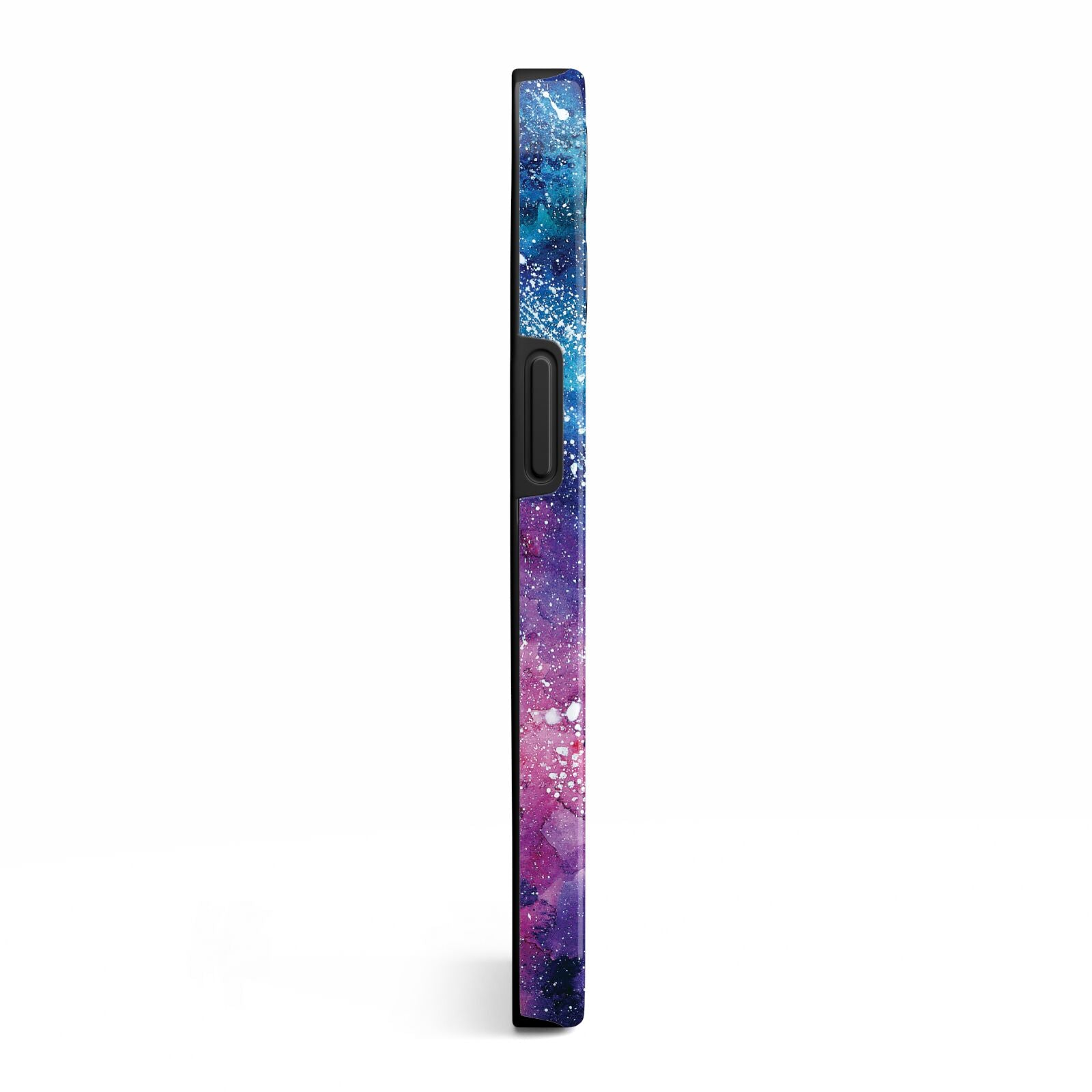 Personalised Clear Name Cutout Space Nebula Custom iPhone 13 Pro Side Image 3D Tough Case