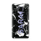 Personalised Clear Name Cutout Swirl Marble Custom Huawei Mate 20X Phone Case
