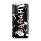 Personalised Clear Name Cutout Swirl Marble Custom Huawei P Smart 2021