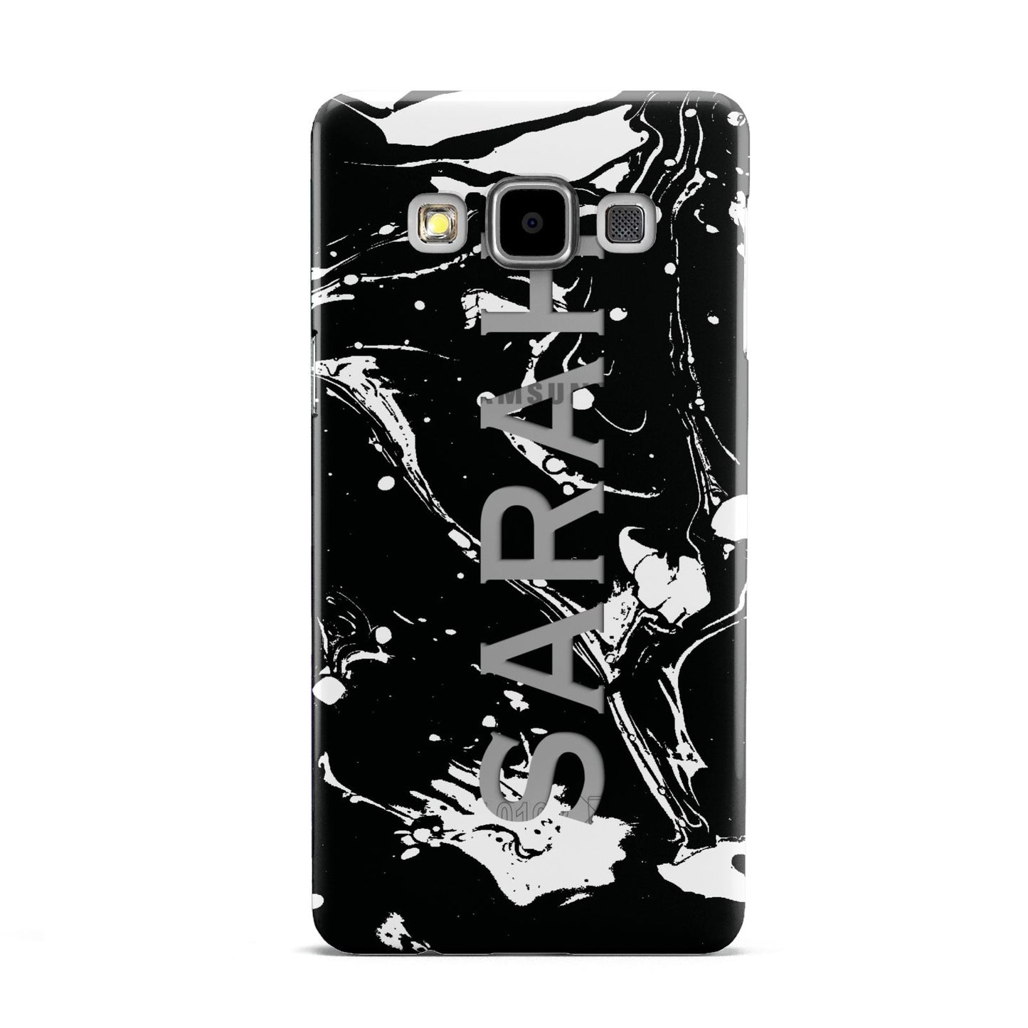 Personalised Clear Name Cutout Swirl Marble Custom Samsung Galaxy A5 Case