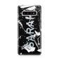 Personalised Clear Name Cutout Swirl Marble Custom Samsung Galaxy S10 Plus Case