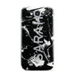 Personalised Clear Name Cutout Swirl Marble Custom Samsung Galaxy S4 Case