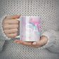 Personalised Clear Name Pastel Unicorn Marble 10oz Mug Alternative Image 5