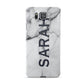 Personalised Clear Name See Through Grey Marble Samsung Galaxy Alpha Case