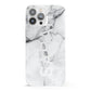 Personalised Clear Name See Through Grey Marble iPhone 13 Pro Max Full Wrap 3D Snap Case