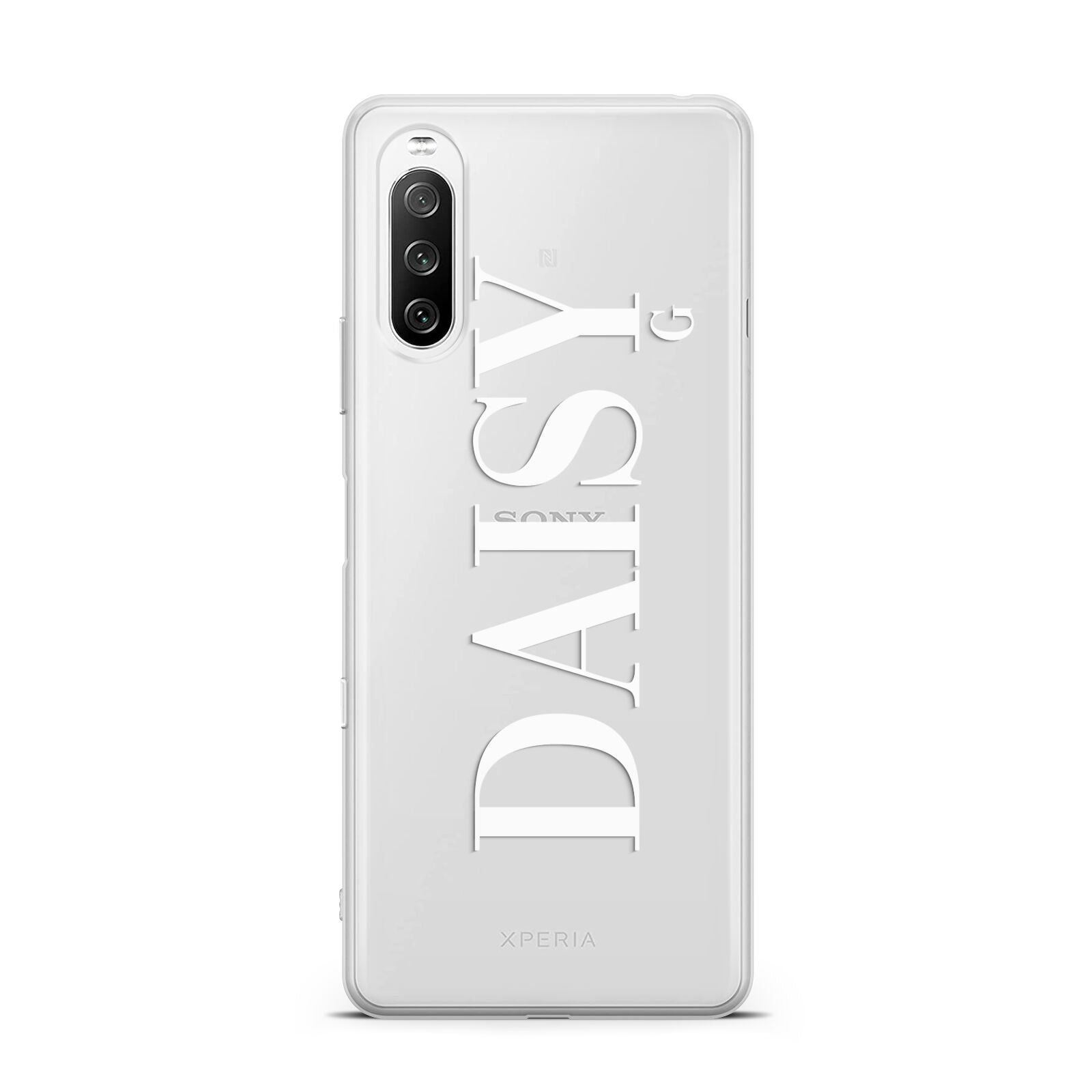 Personalised Clear Name Sony Xperia 10 III Case