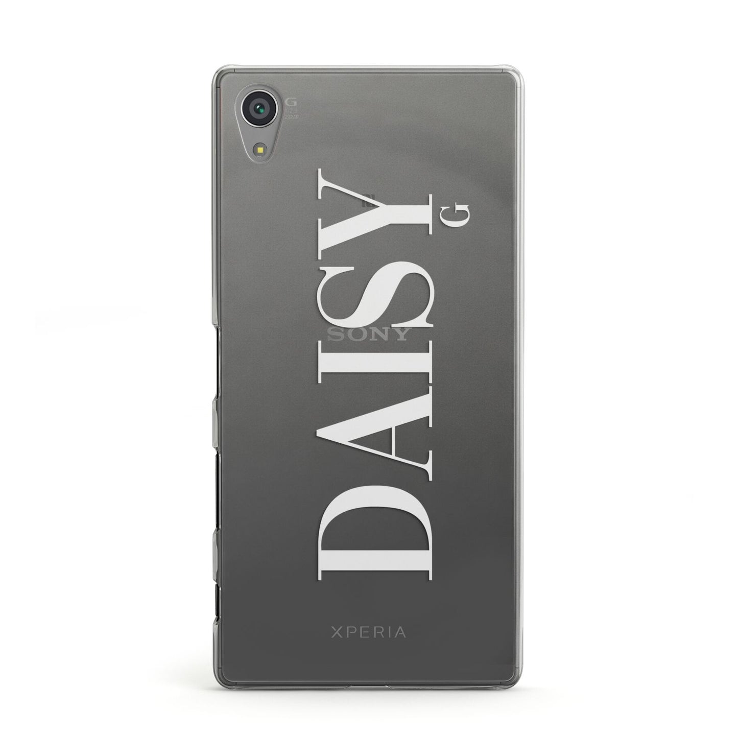 Personalised Clear Name Sony Xperia Case