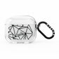 Personalised Clear Outlines Name Black AirPods Clear Case 3rd Gen