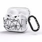 Personalised Clear Outlines Name Black AirPods Pro Clear Case Side Image