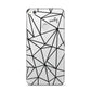 Personalised Clear Outlines Name Black Huawei P8 Lite Case