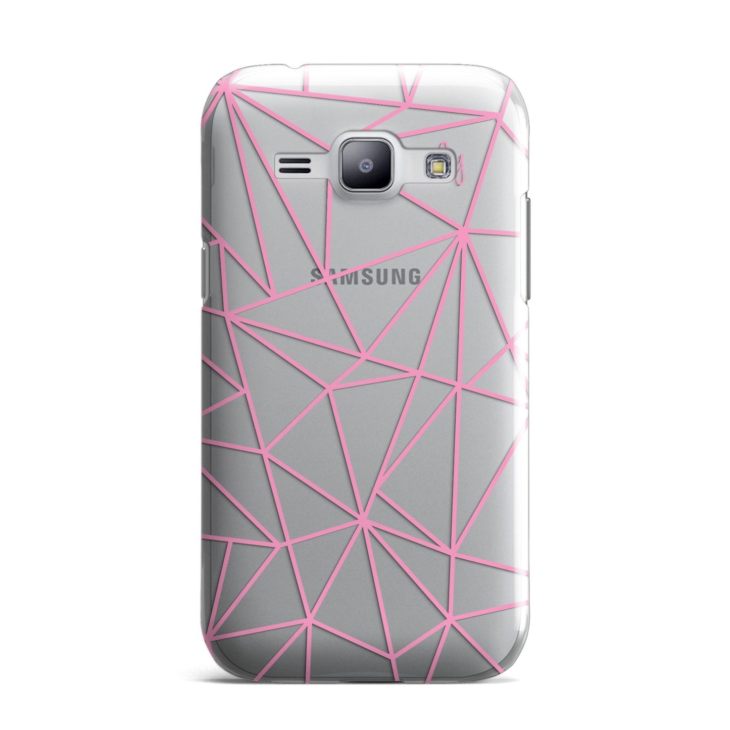 Personalised Clear Outlines Name Pink Samsung Galaxy J1 2015 Case