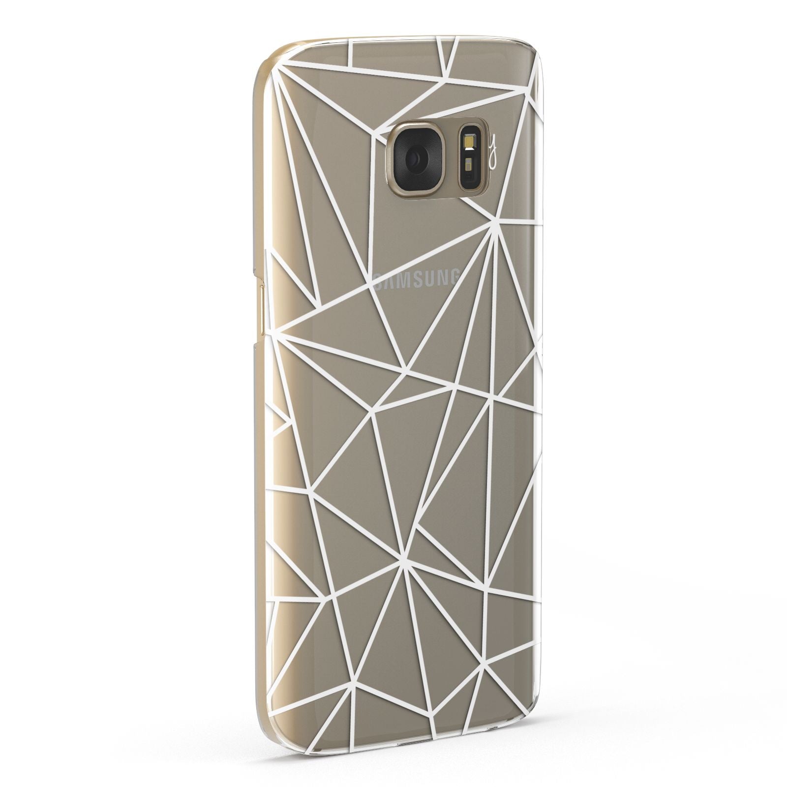 Personalised Clear Outlines Name White Samsung Galaxy Case Fourty Five Degrees