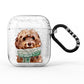 Personalised Cockapoo Dog AirPods Glitter Case