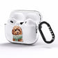 Personalised Cockapoo Dog AirPods Pro Clear Case Side Image