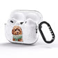 Personalised Cockapoo Dog AirPods Pro Glitter Case Side Image