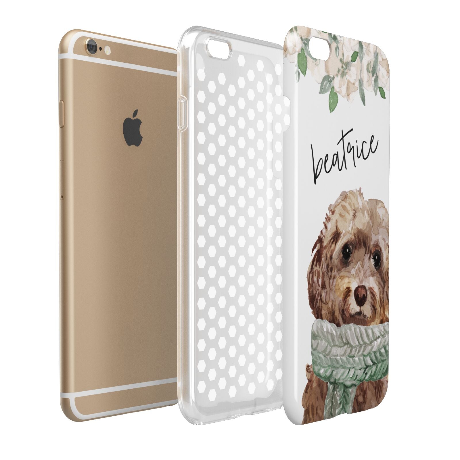 Personalised Cockapoo Dog Apple iPhone 6 Plus 3D Tough Case Expand Detail Image