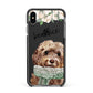 Personalised Cockapoo Dog Apple iPhone Xs Max Impact Case Black Edge on Black Phone
