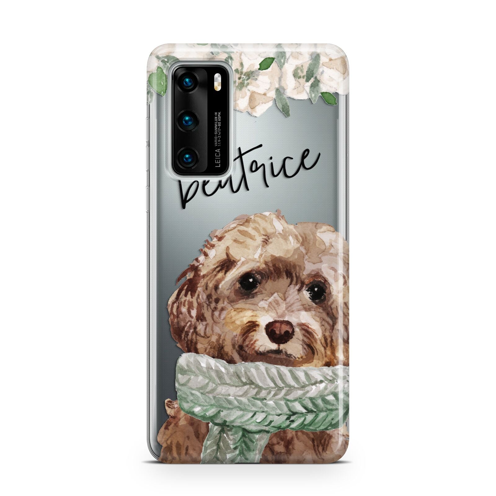 Personalised Cockapoo Dog Huawei P40 Phone Case