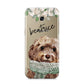 Personalised Cockapoo Dog Samsung Galaxy A5 2017 Case on gold phone