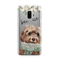 Personalised Cockapoo Dog Samsung Galaxy S9 Plus Case on Silver phone