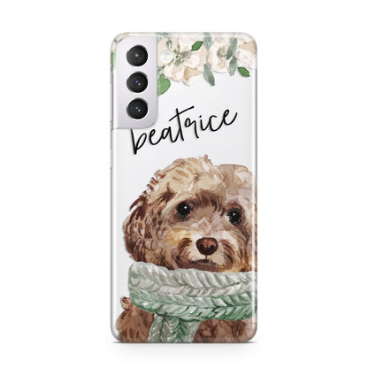 Personalised Cockapoo Dog Samsung S21 Case