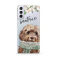 Personalised Cockapoo Dog Samsung S21 Plus Phone Case