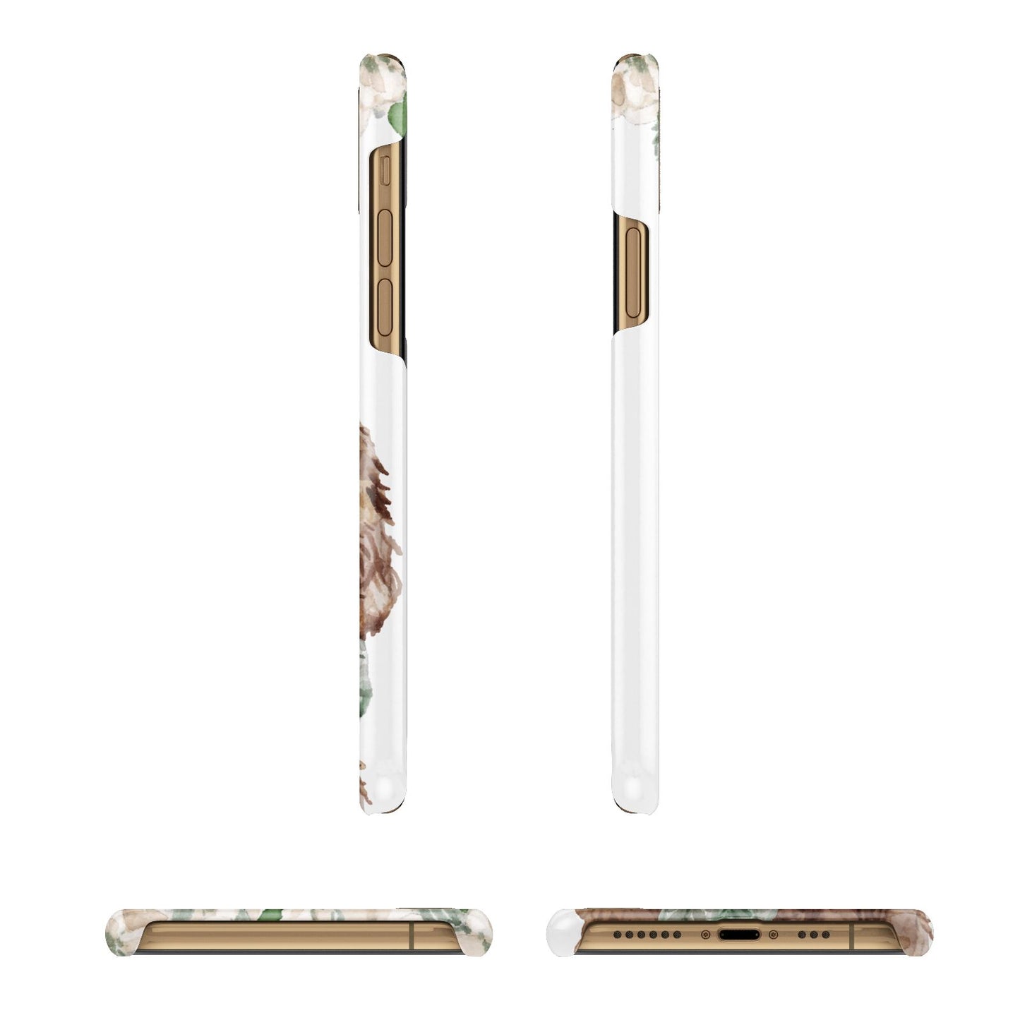 Personalised Cockapoo Dog iPhone 11 3D Snap Case Angle Images