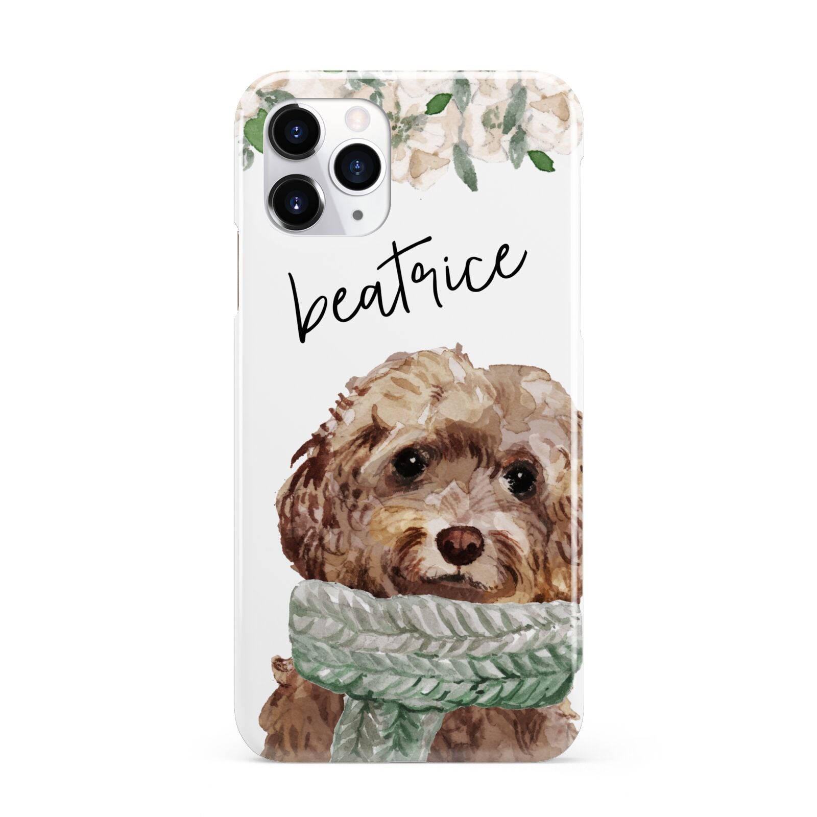 Personalised Cockapoo Dog iPhone 11 Pro 3D Snap Case