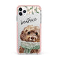 Personalised Cockapoo Dog iPhone 11 Pro Max Impact Pink Edge Case