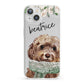 Personalised Cockapoo Dog iPhone 13 Clear Bumper Case