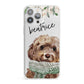 Personalised Cockapoo Dog iPhone 13 Pro Max Clear Bumper Case
