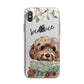 Personalised Cockapoo Dog iPhone X Bumper Case on Silver iPhone Alternative Image 1