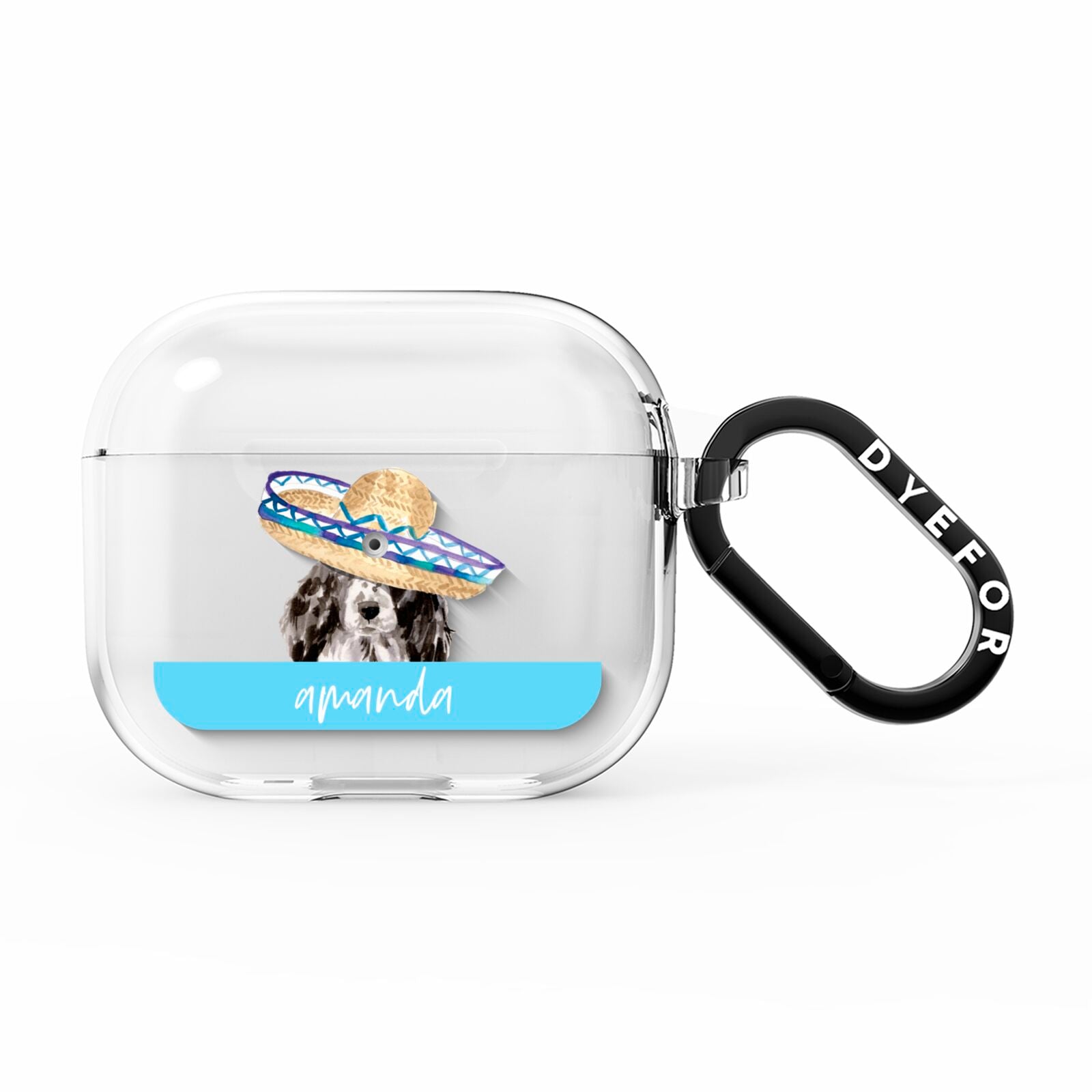 Personalised Cocker Spaniel AirPods Clear Case 3rd Gen