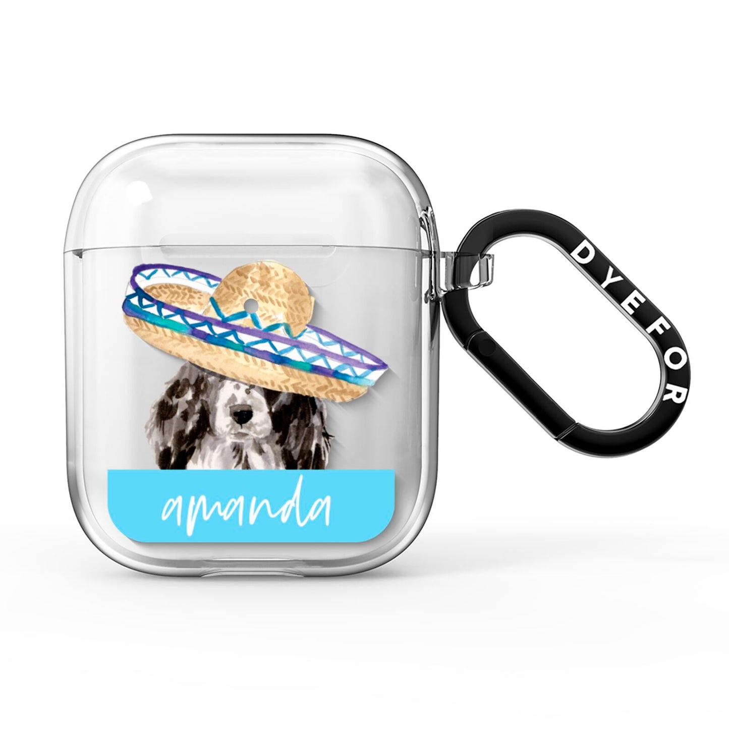 Personalised Cocker Spaniel AirPods Clear Case