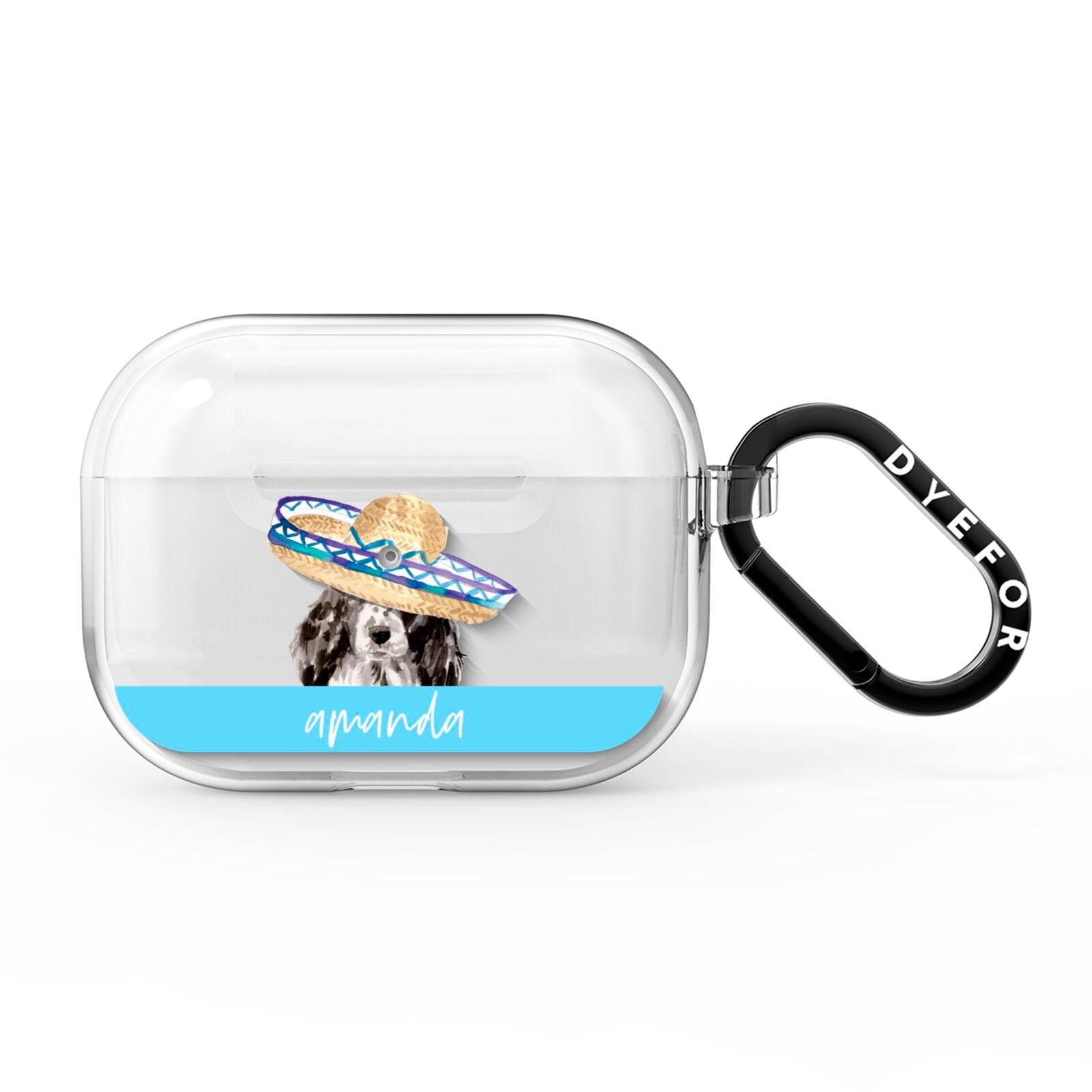 Personalised Cocker Spaniel AirPods Pro Clear Case