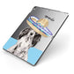Personalised Cocker Spaniel Apple iPad Case on Grey iPad Side View