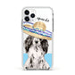 Personalised Cocker Spaniel Apple iPhone 11 Pro in Silver with White Impact Case