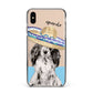 Personalised Cocker Spaniel Apple iPhone Xs Max Impact Case Black Edge on Gold Phone