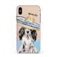 Personalised Cocker Spaniel Apple iPhone Xs Max Impact Case Pink Edge on Gold Phone