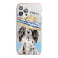 Personalised Cocker Spaniel iPhone 13 Pro Max TPU Impact Case with Pink Edges