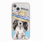 Personalised Cocker Spaniel iPhone 13 TPU Impact Case with Pink Edges
