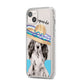 Personalised Cocker Spaniel iPhone 14 Plus Clear Tough Case Starlight Angled Image