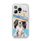 Personalised Cocker Spaniel iPhone 14 Pro Clear Tough Case Silver