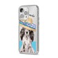 Personalised Cocker Spaniel iPhone 14 Pro Max Clear Tough Case Silver Angled Image